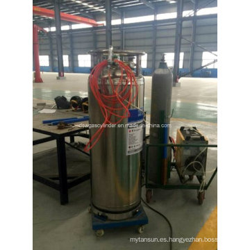 175L - 210L Dpl Precio de soldadura criogénica Liquid Oxygen Dewar Cylinder